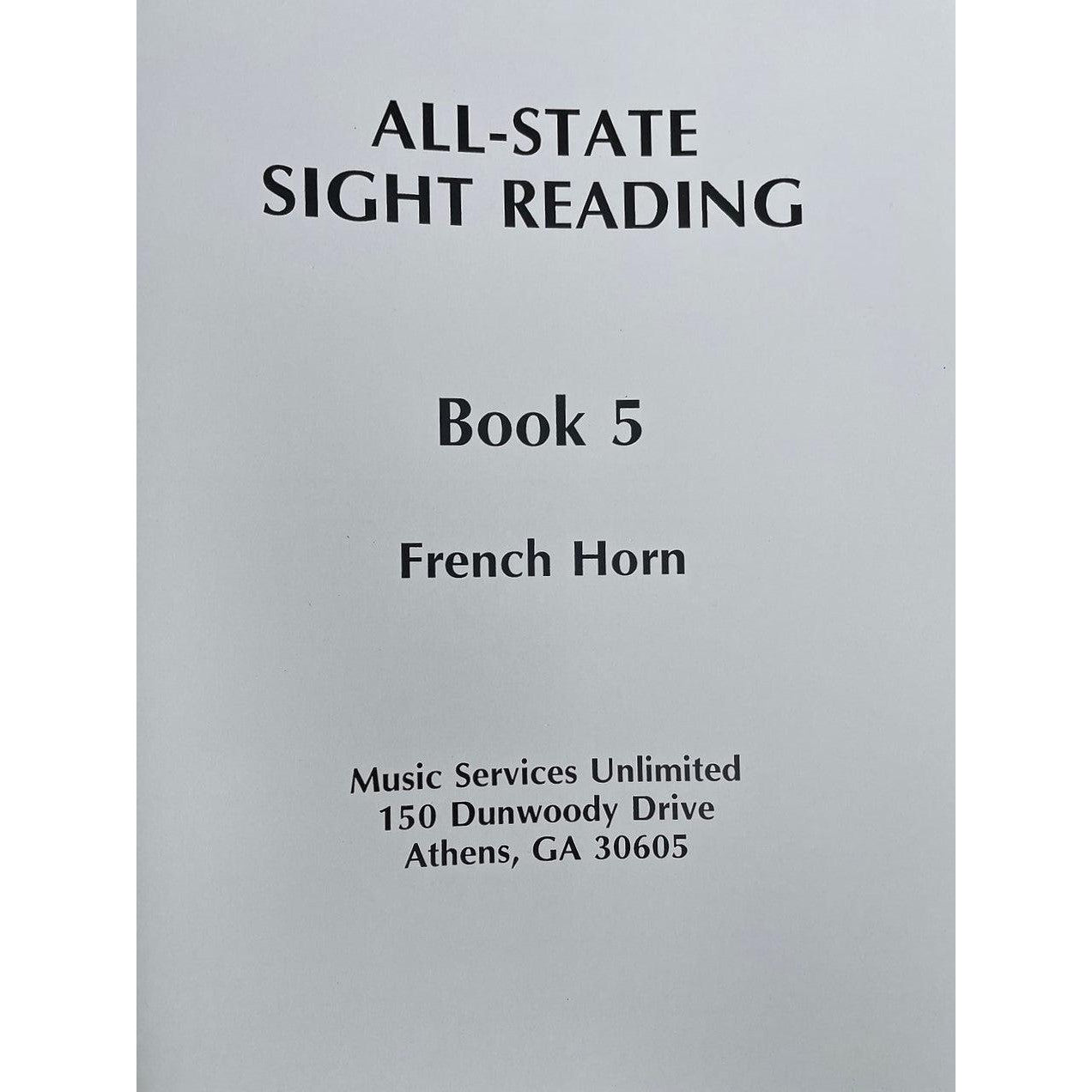 All-State Sight Reading