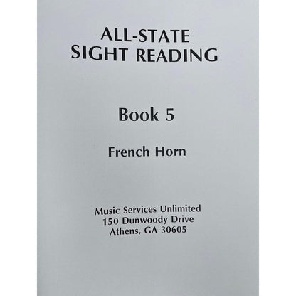 All-State Sight Reading-F Horn-Andy's Music