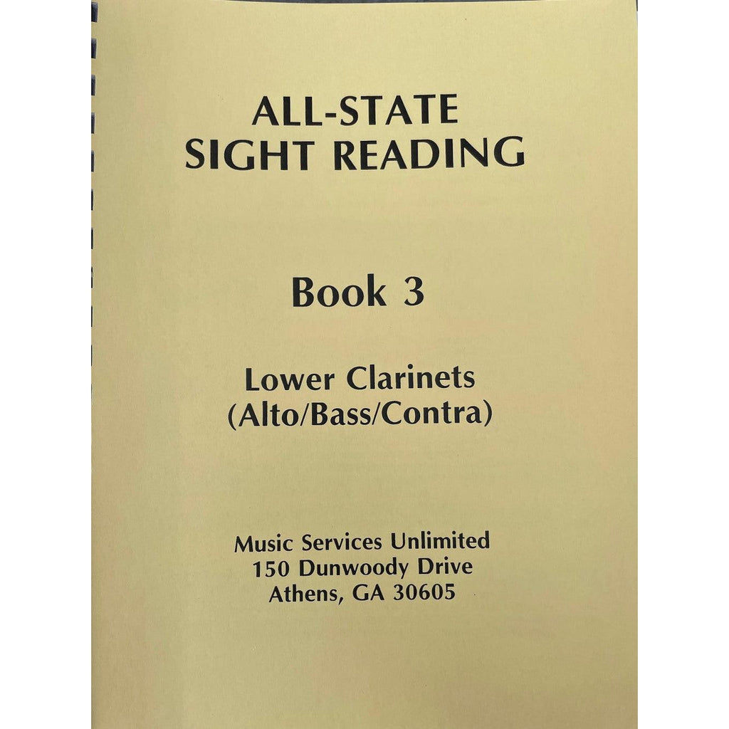 All-State Sight Reading-Lower Clarinets-Andy's Music