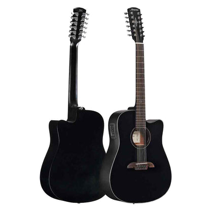 Alvarez Artist AD6012CEBK 12-String Guitar - Gloss Black Finish-Andy's Music