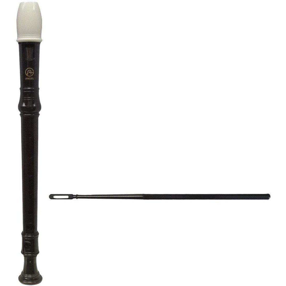 Angel 1-Piece Baroque Soprano Recorder with Rod 101A-Andy's Music