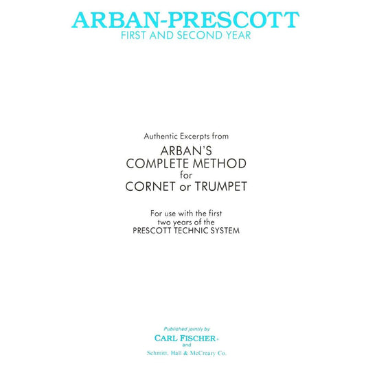 Arban's Complete Method for Cornet or Trumpet-Andy's Music