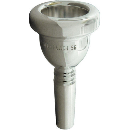 Bach Large Shank Silver-Plated Trombone Mouthpiece