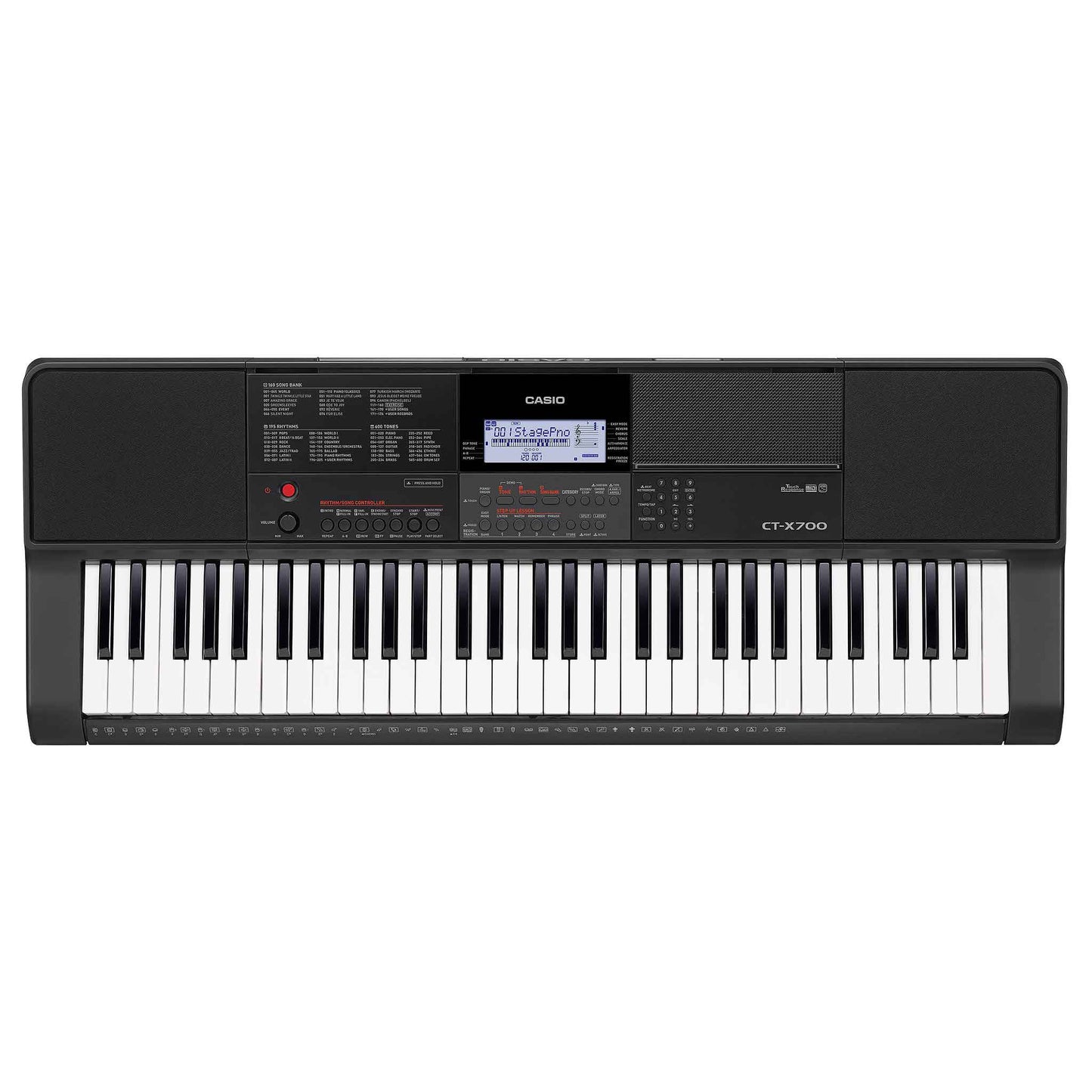 CASIO CTX700 Portable Keyboard With 61-Touch Sensitive Full Size Keys