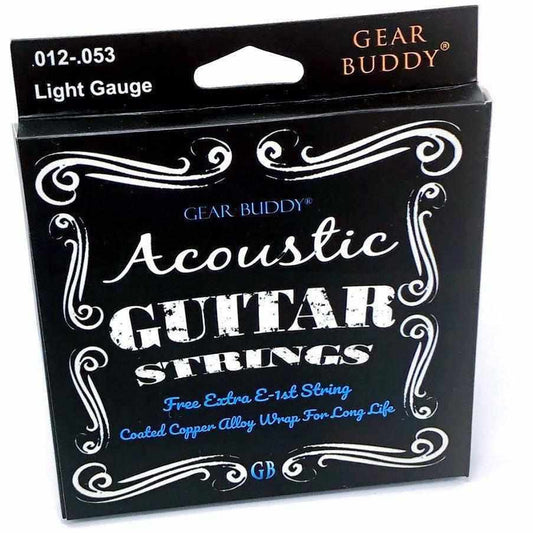 Coated Acoustic Guitar Strings Light Gauge - Extra High E-Andy's Music