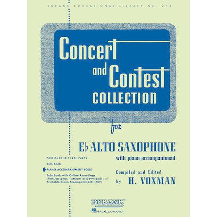 Concert and Contest Collection for Eb Alto Saxophone Solo Book Only-Andy's Music