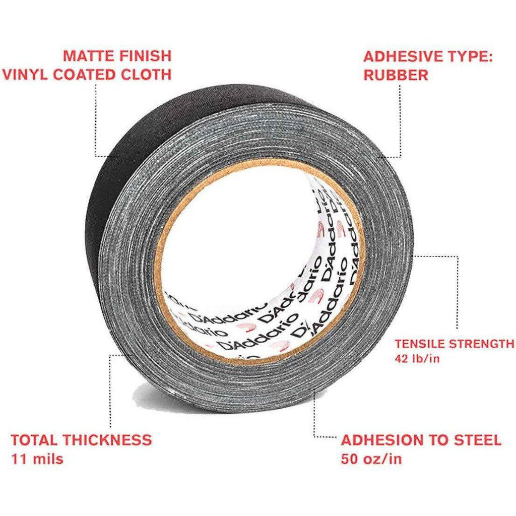 D'Addario 25ft Roll of Black Gaffers Tape PWGTP25