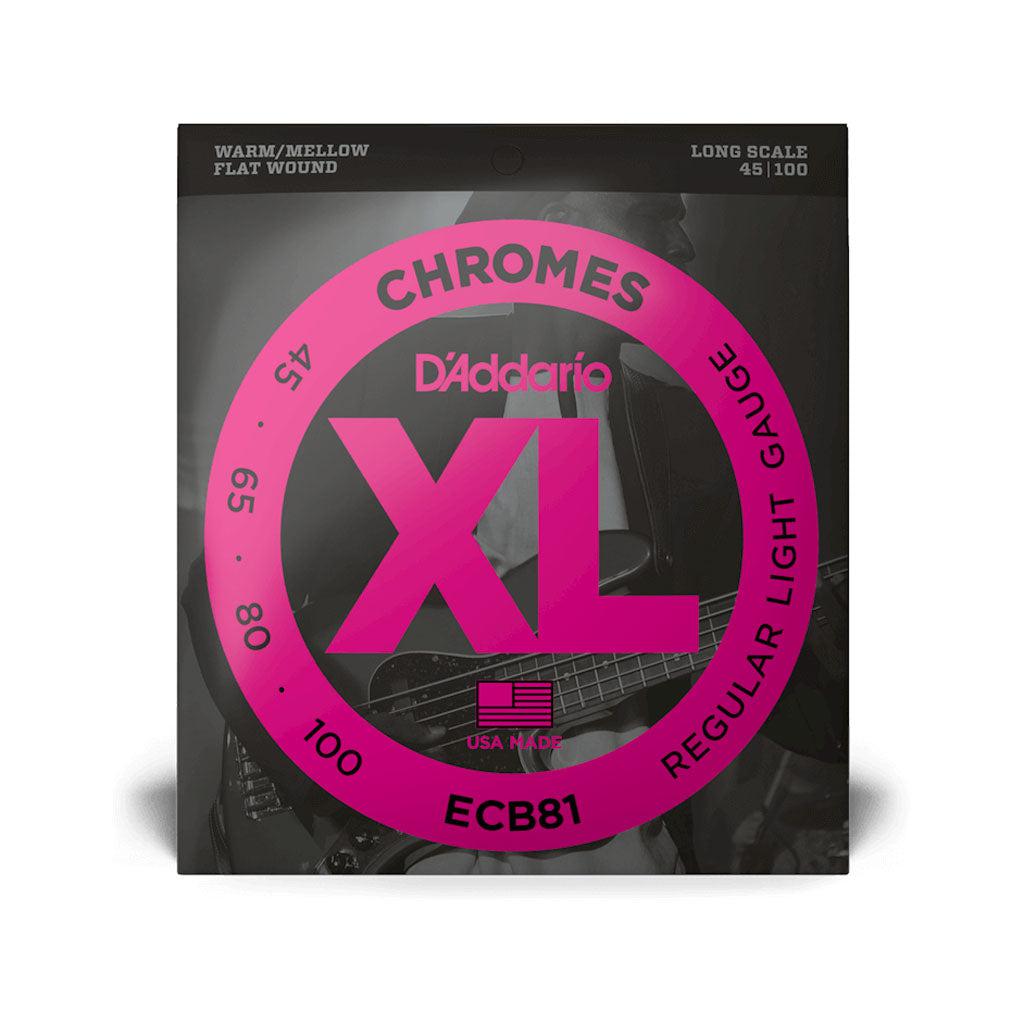 D'Addario Chromes Long Scale Bass Strings 45-100 ECB81