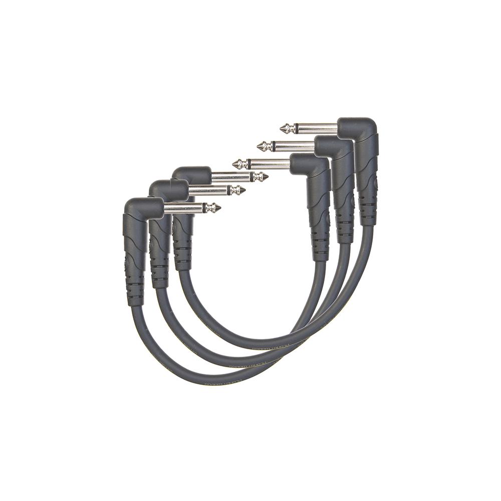 D'Addario Classic Series Patch Cables 3 pack, 6 Inches PWCGTP305-Andy's Music