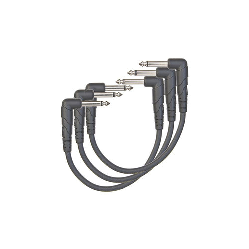 D'Addario Classic Series Patch Cables 3 pack, 6 Inches PWCGTP305