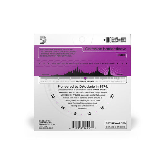 D'Addario EJ38H High Strung/Nashville Tuning 10-27 Acoustic Guitar Strings-Andy's Music