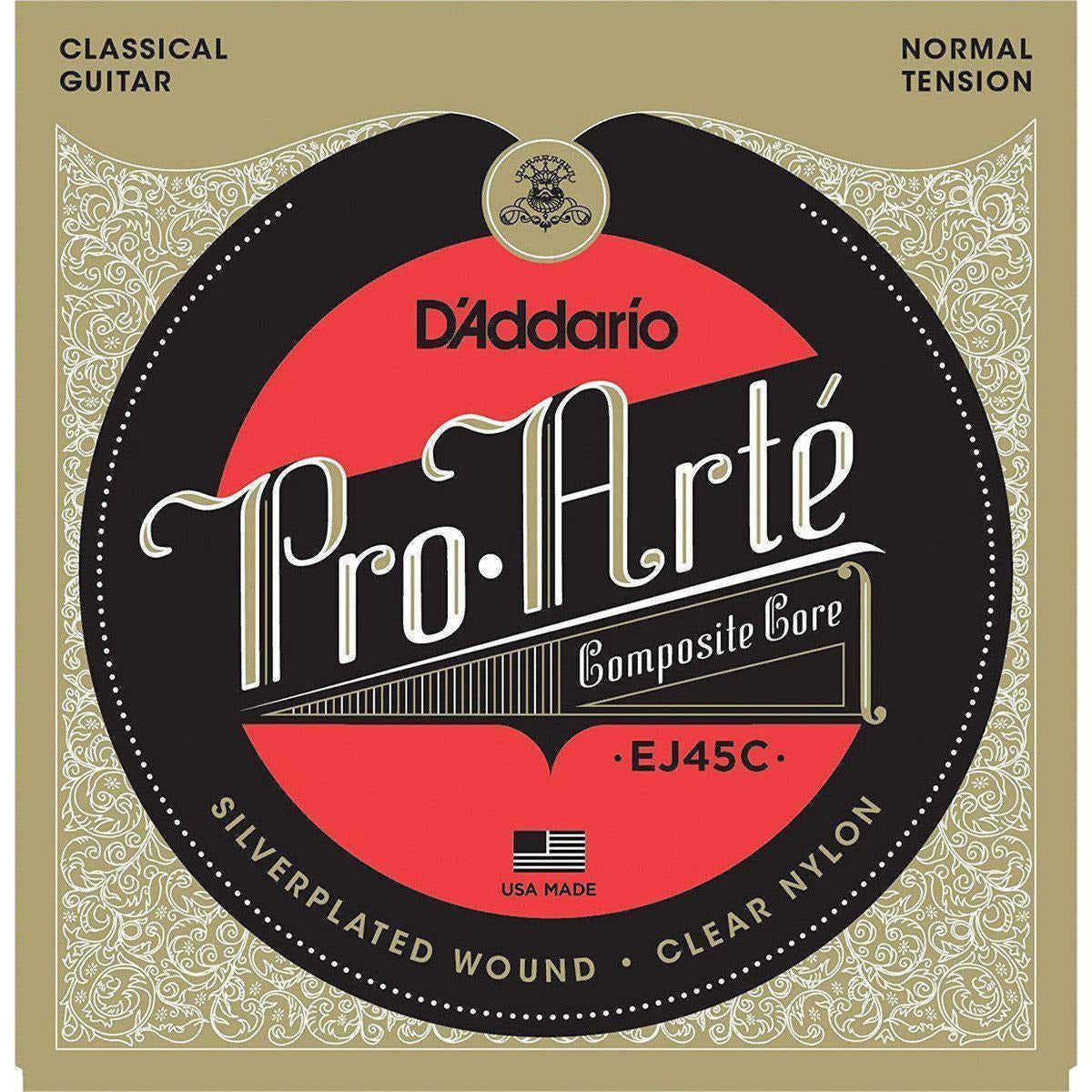 D'Addario EJ45C Pro-Arté Composite Classical Guitar Strings Normal Tension-Andy's Music
