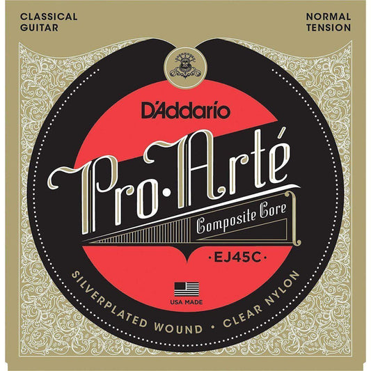 D'Addario EJ45C Pro-Arté Composite Classical Guitar Strings Normal Tension-Andy's Music