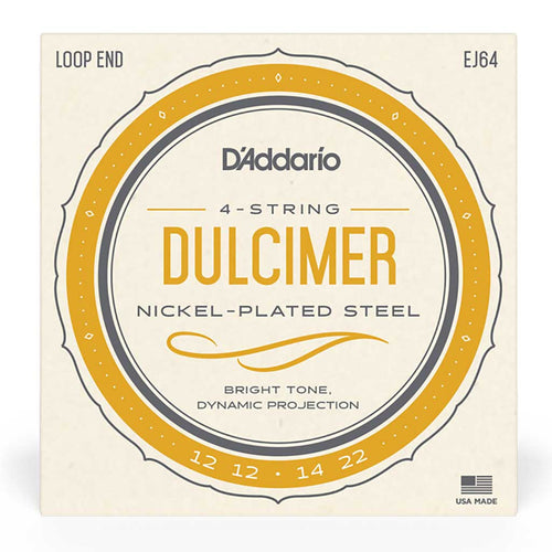 D'Addario EJ64 4-String Dulcimer String Set Loop End