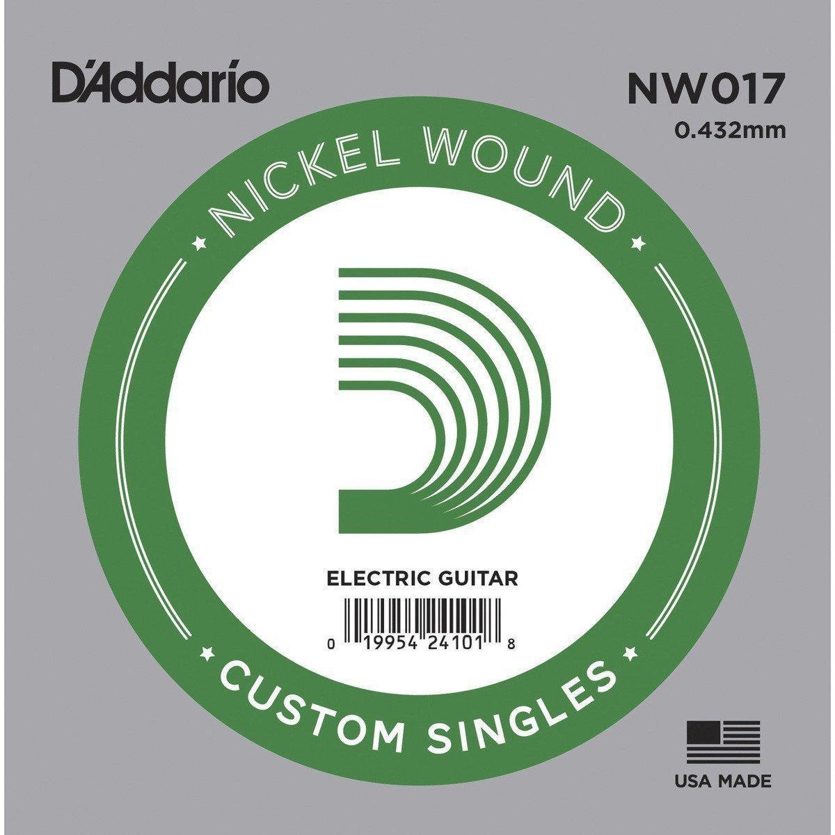 D'Addario Nickel Wound Single String-.017-Andy's Music