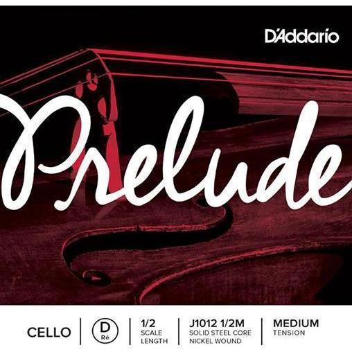 D'Addario Prelude Cello Single String, 1/2 Scale, Medium Tension