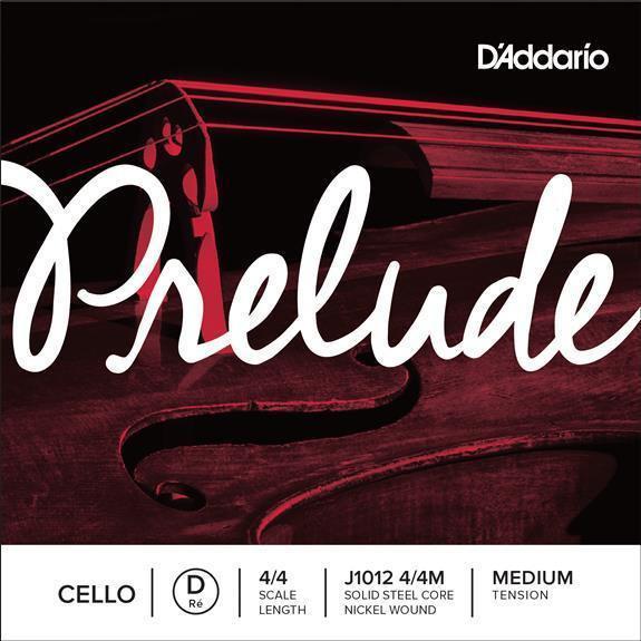 D'Addario Prelude Cello Single String 4/4 Scale, Medium Tension-D-Andy's Music