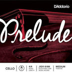 D'Addario Prelude Cello Single String 4/4 Scale, Medium Tension