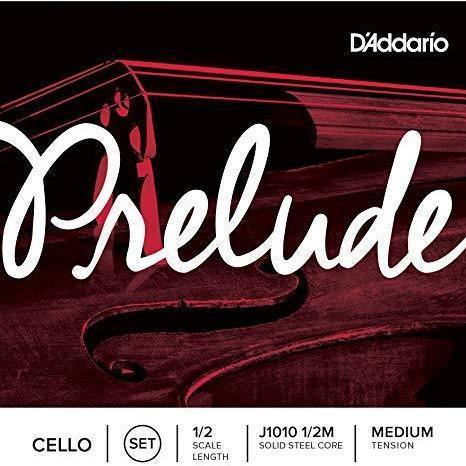 D'Addario Prelude Cello String Set, Medium Tension-1/2-Andy's Music