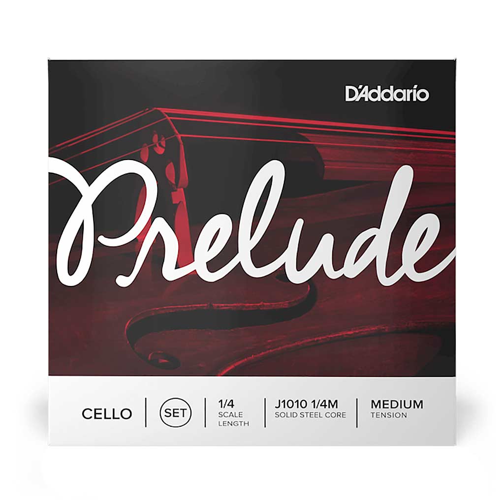 D'Addario Prelude Cello String Set, Medium Tension-1/4-Andy's Music