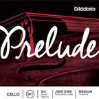 D'Addario Prelude Cello String Set, Medium Tension