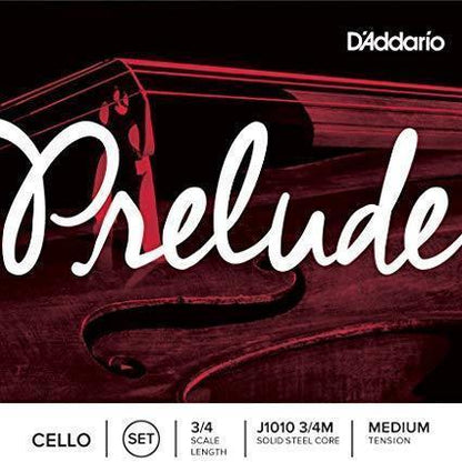 D'Addario Prelude Cello String Set, Medium Tension-Andy's Music