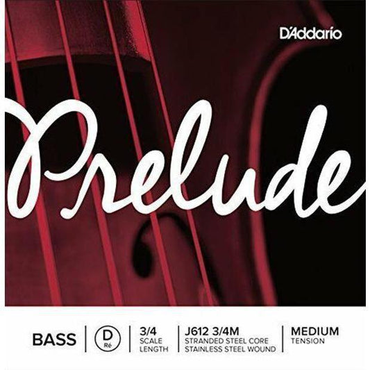 D'Addario Prelude Upright Bass Single String, 3/4 Scale, Medium Tension-Andy's Music