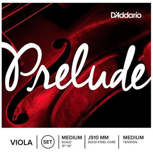 D'Addario Prelude Viola String Set, Medium Tension
