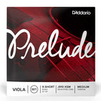 D'Addario Prelude Viola String Set, Medium Tension