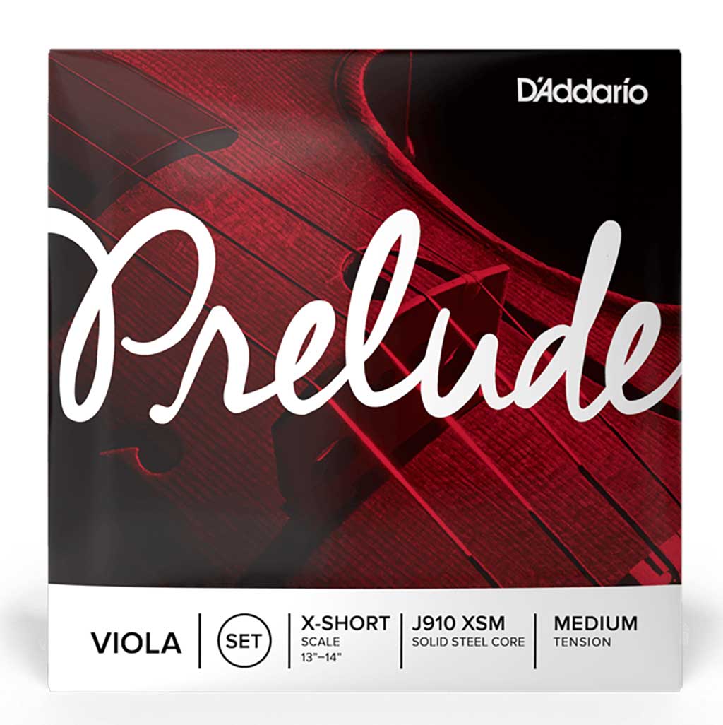 D'Addario Prelude Viola String Set, Medium Tension