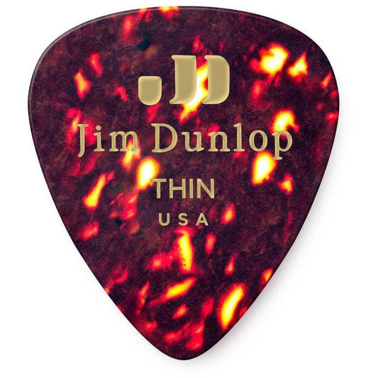 Dunlop Celluloid Guitar Pick 12-Pack-Thin-Andy's Music