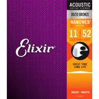 Elixir 11027 Nanoweb 80/20 Custom Light .011-.052