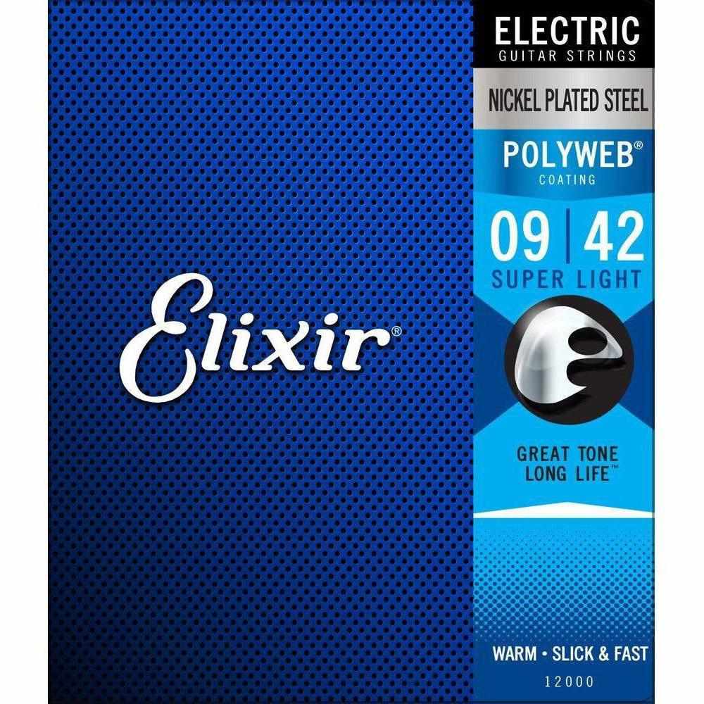 Elixir 12000 PolyWeb Electric Super Light 9-42-Andy's Music