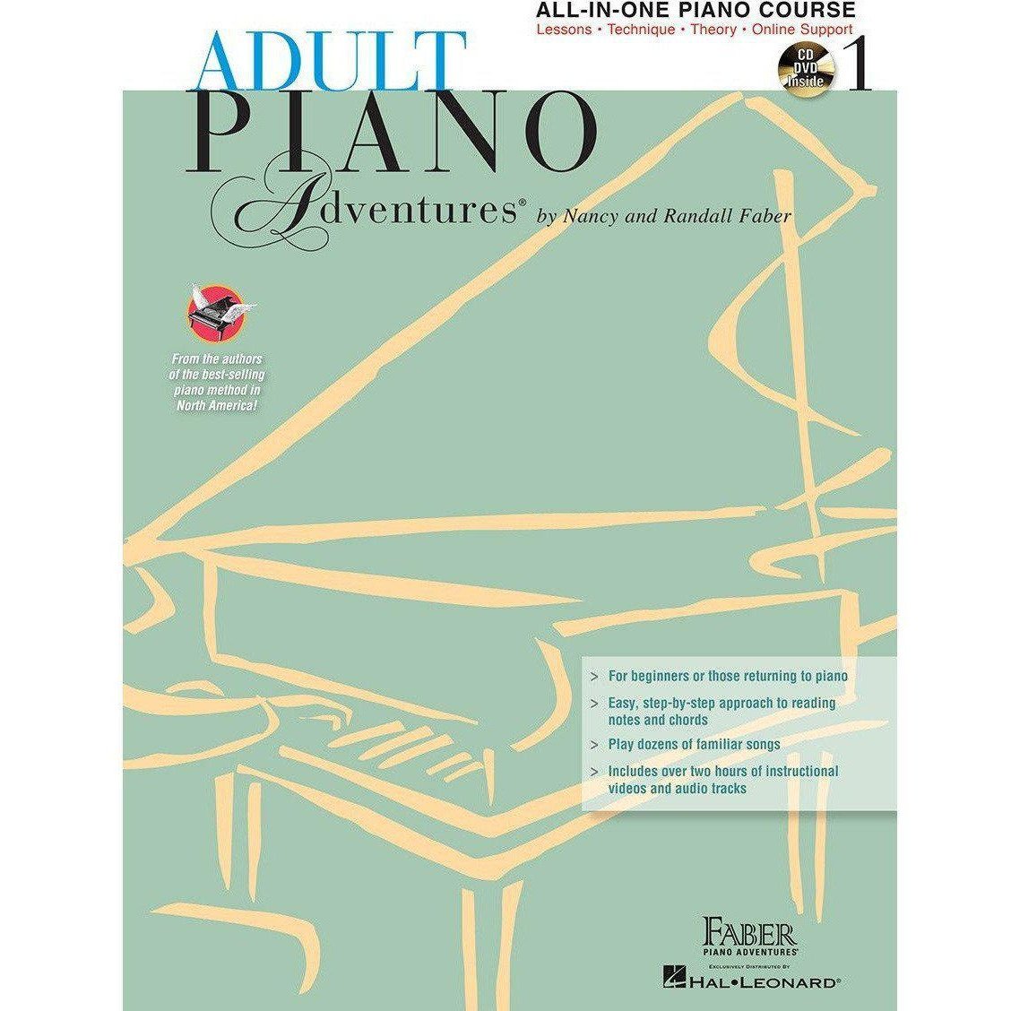 Faber Adult Piano Adventures All-in-One Course-1-Lesson w/ CD-Andy's Music