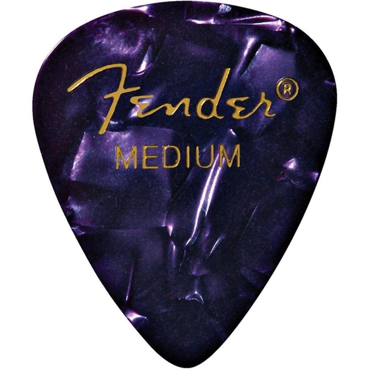 Fender 351 Shape Premium Picks 12 Count Pack-Medium-Purple Moto-Andy's Music
