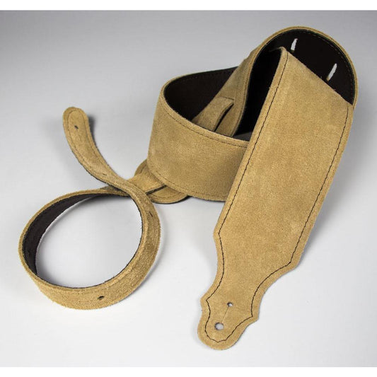 Franklin 2.5" Honey Suede Guitar Strap with Buck Backing 3B-HB-R-Andy's Music