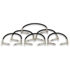 Hosa 6" Guitar Pedal Patch Cables with 1/4" Right Angle Connectors-6 Pack-Andy's Music