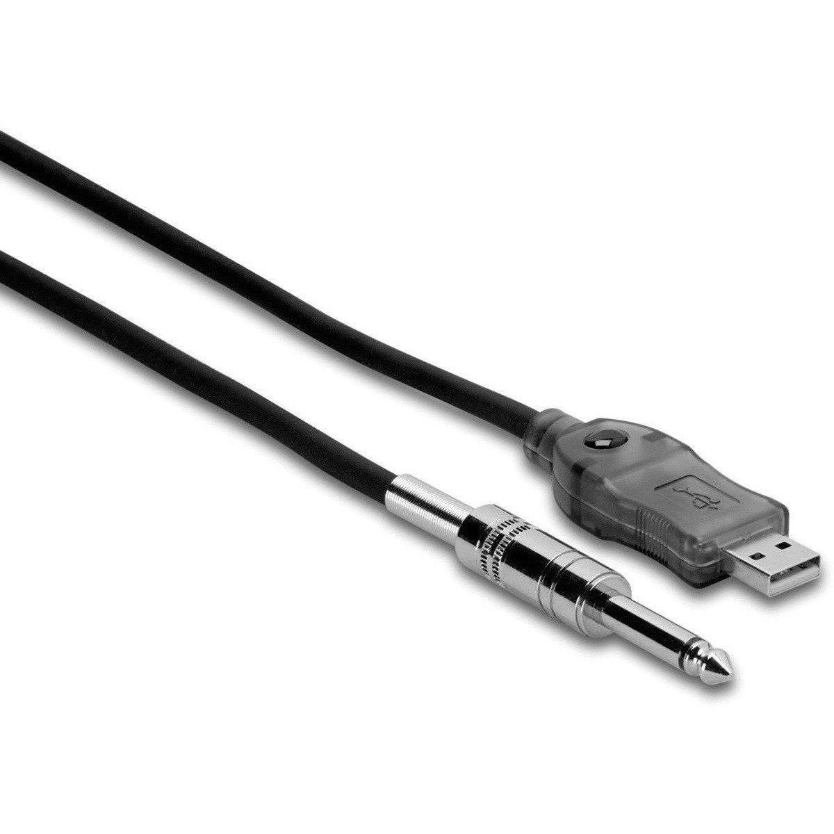 Hosa TRACKLINK USB Interface 1/4" TS to USB Type A, USQ110-Andy's Music