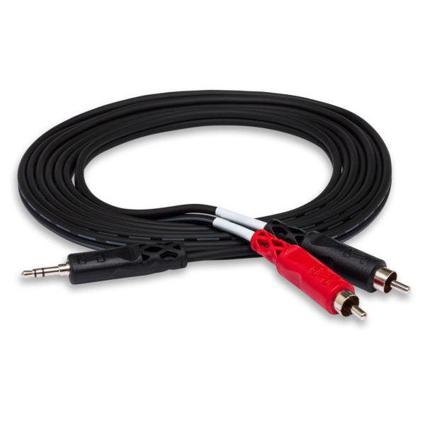 Hosa Y CABLE 3.5MM TRS - RCA 15FT - CMR215-Andy's Music