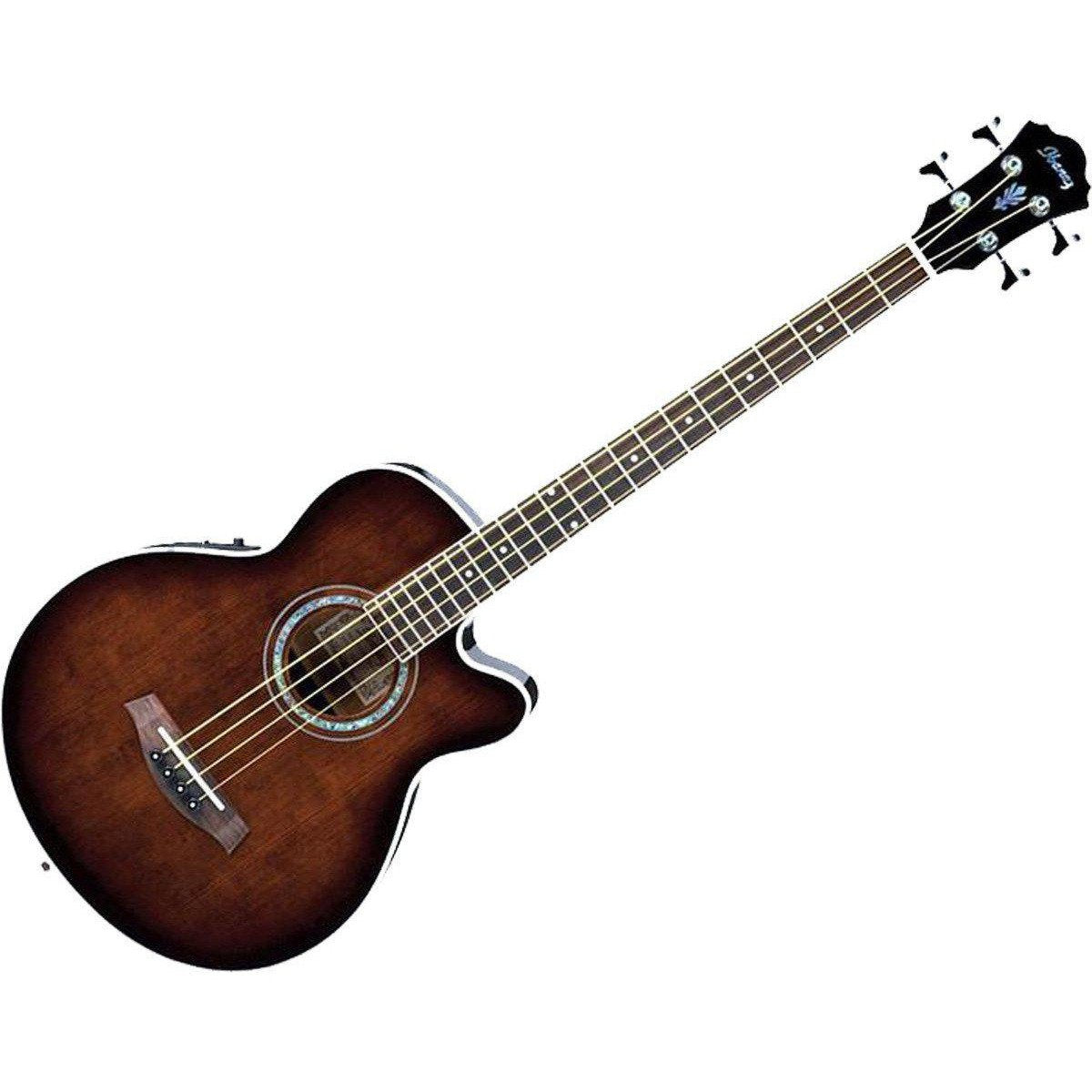 Ibanez AEB10EDVS Acoustic Electric Bass Guitar Violin Sunburst Andy s Music