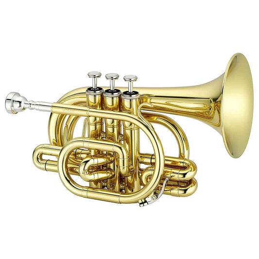 Jupiter JTR710 Bb Pocket Trumpet With Case-Andy's Music