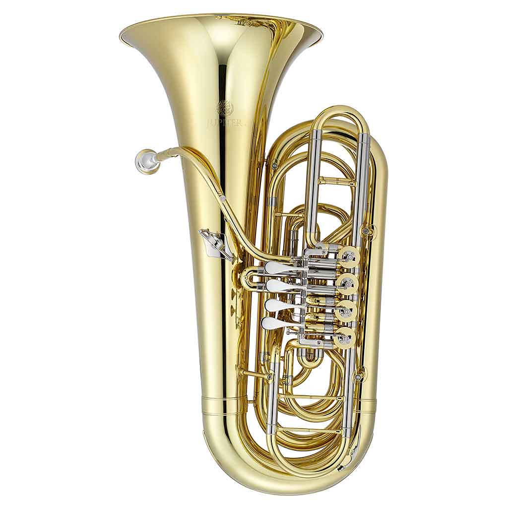 Jupiter JTU1140 3/4 Size Small Tuba With Rolling Case-Andy's Music