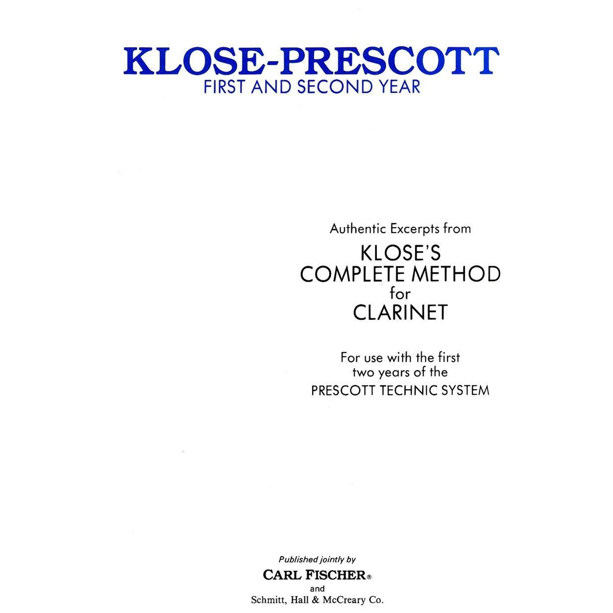 Klose's Complete Method for Clarinet-Andy's Music