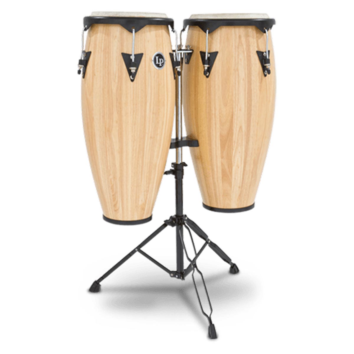 Latin Percussion City Series Conga Set with Stand LP646NY-Natural Satin-Andy's Music
