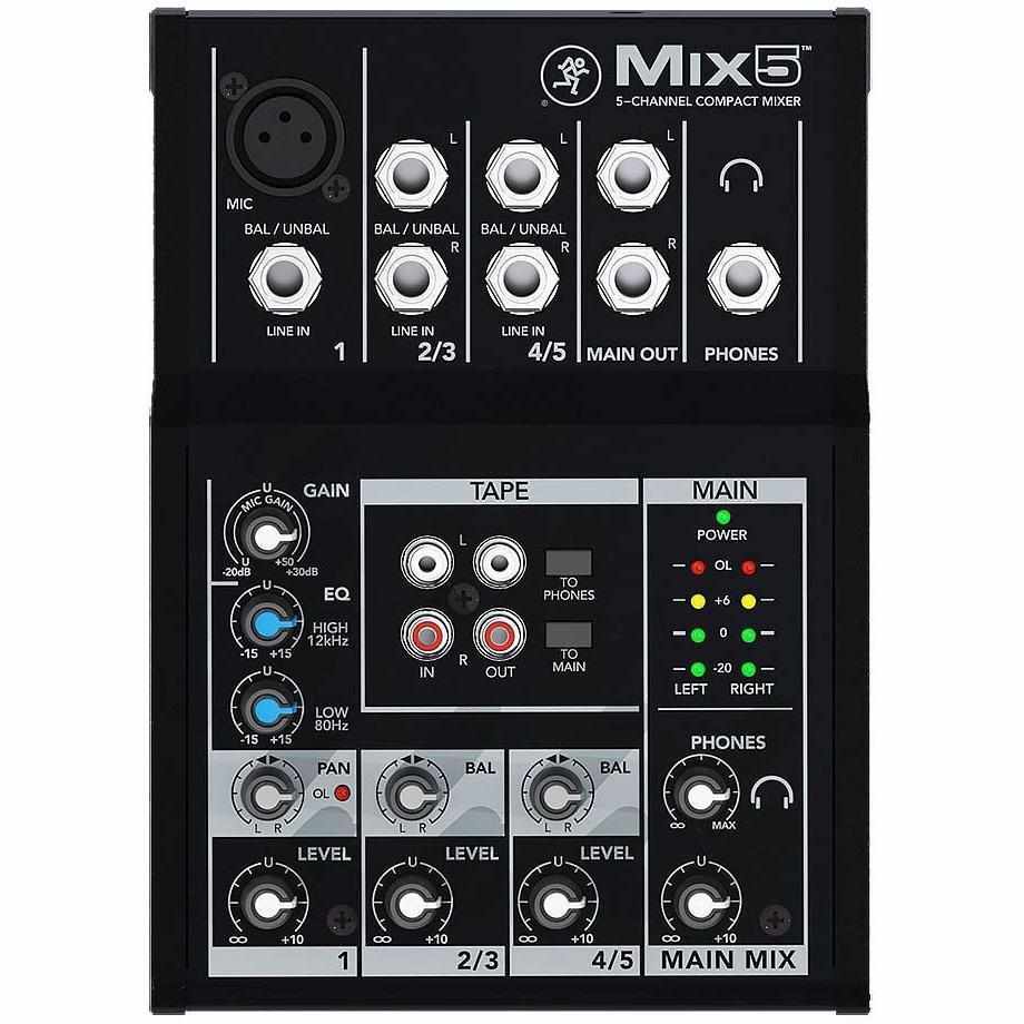 Mackie MIX5 5-Channel Compact Mixer-Andy's Music