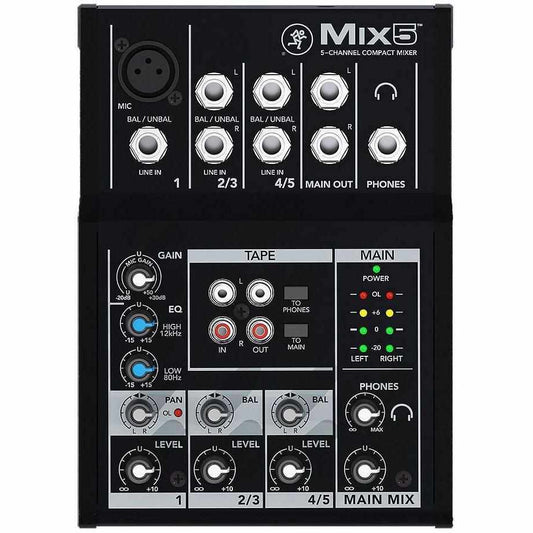 Mackie MIX5 5-Channel Compact Mixer-Andy's Music