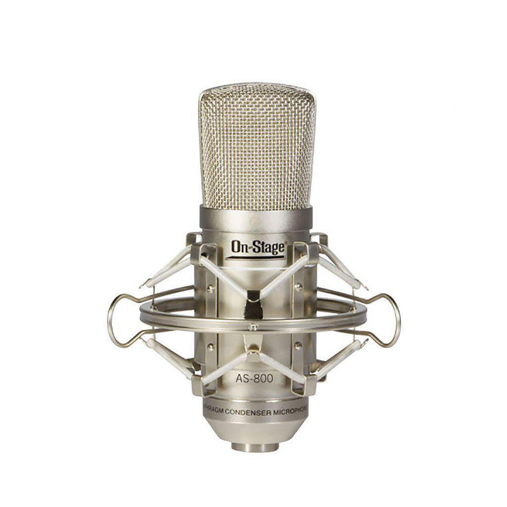 On-Stage AS800 Studio Condenser Microphone With Case-Andy's Music
