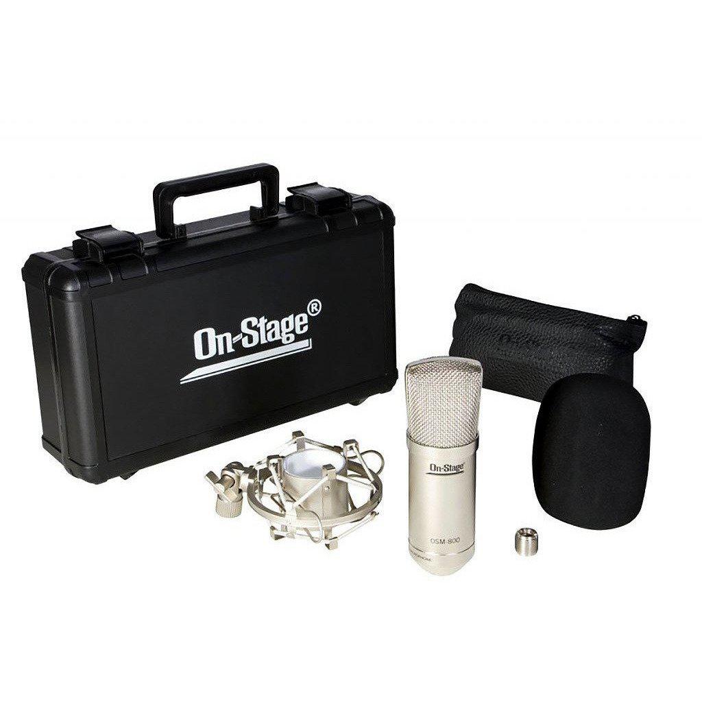 On-Stage AS800 Large Diaphragm Condenser Microphone With Case-Andy's Music