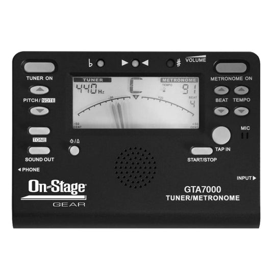 On-Stage Chromatic Tuner, Metronome, Tone Generator GTA7000-Andy's Music