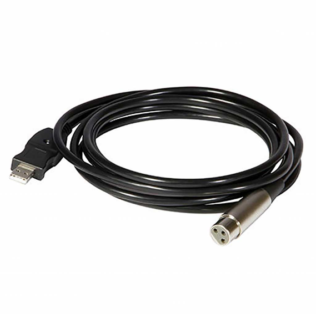 On-stage MC1210U 10' Microphone XLR F to USB Cable